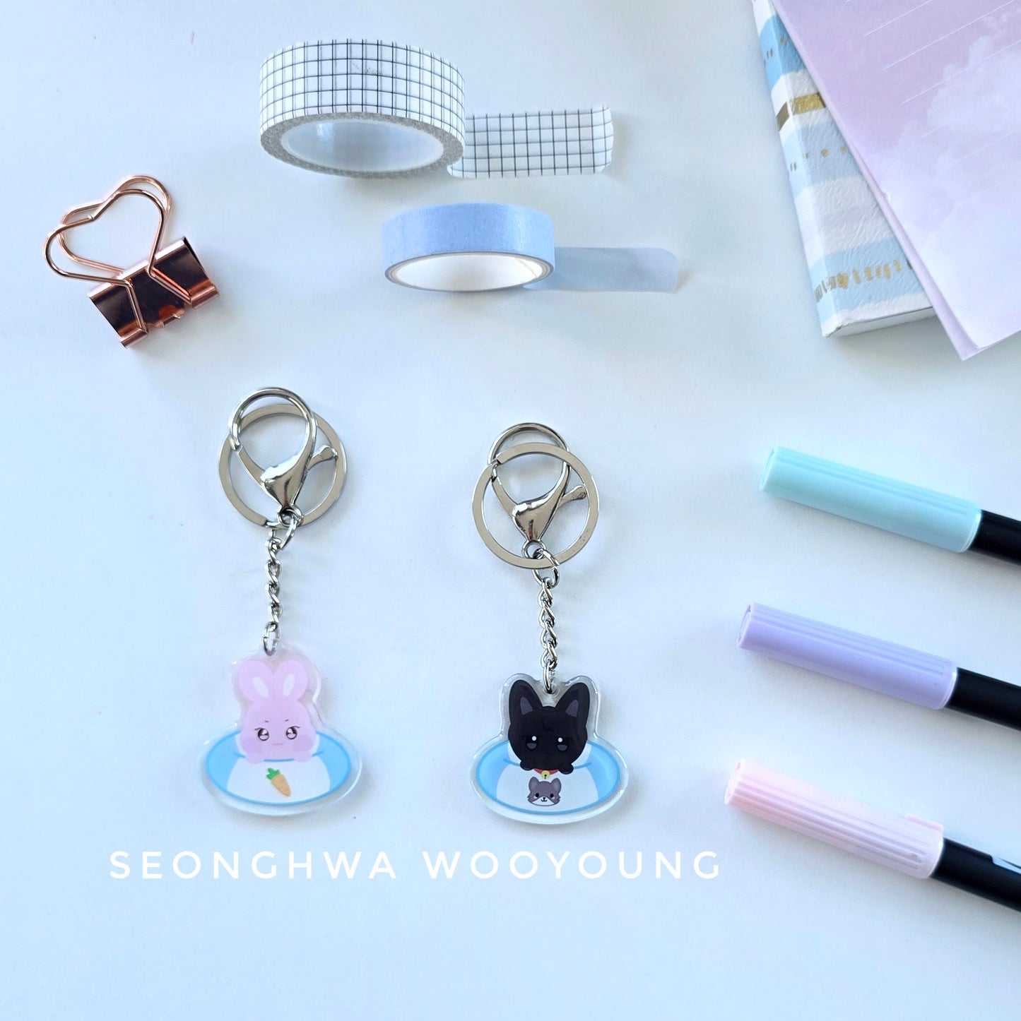 ATEEZ Floaty Keychains
