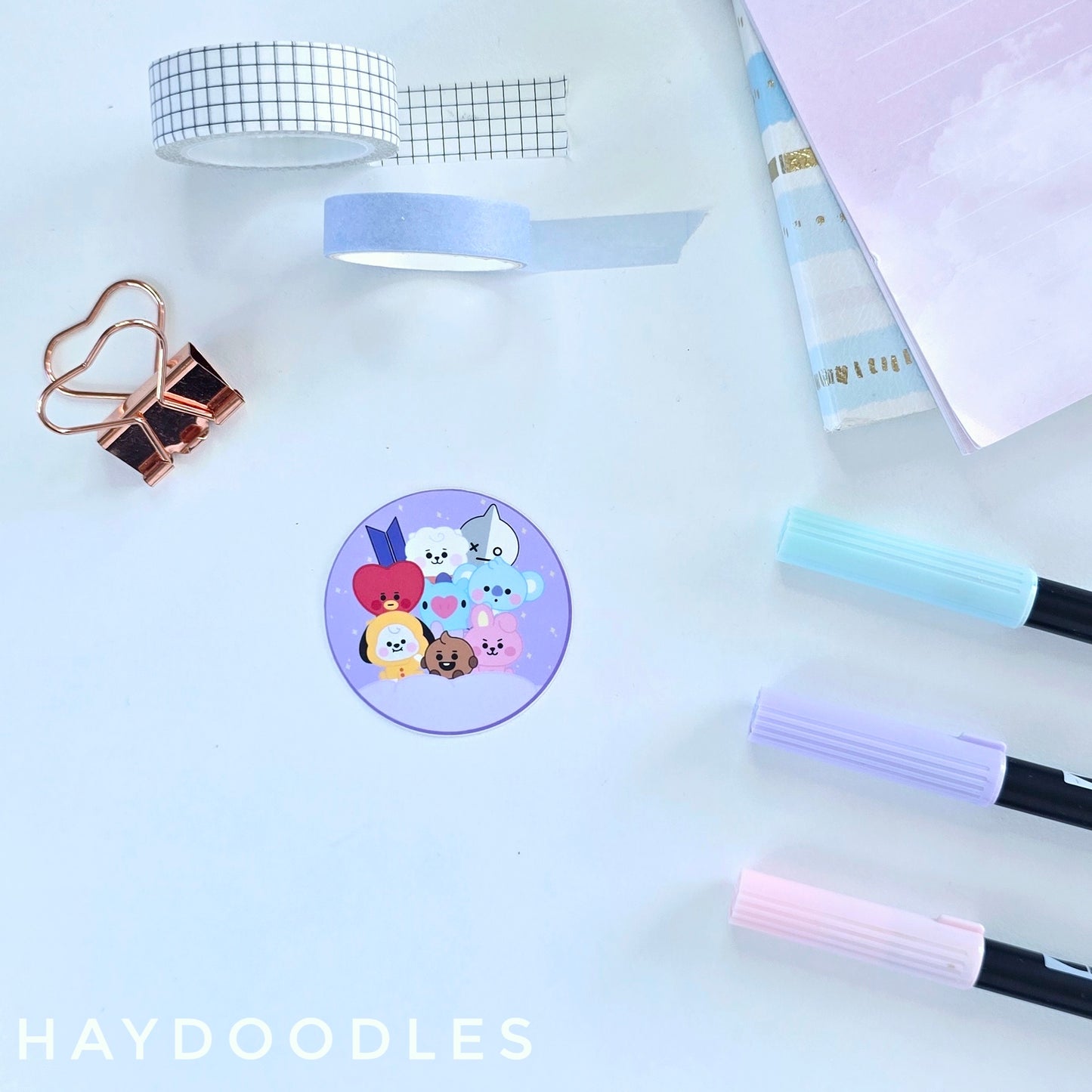 BT21 Group Sticker