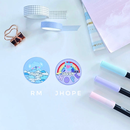 BT21 Round Stickers