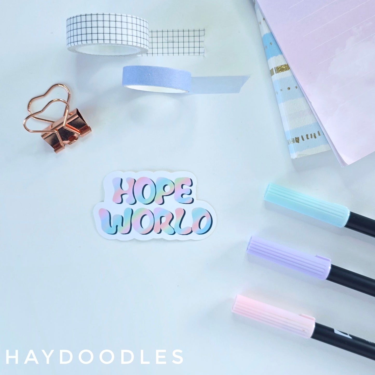 Hope World Sticker
