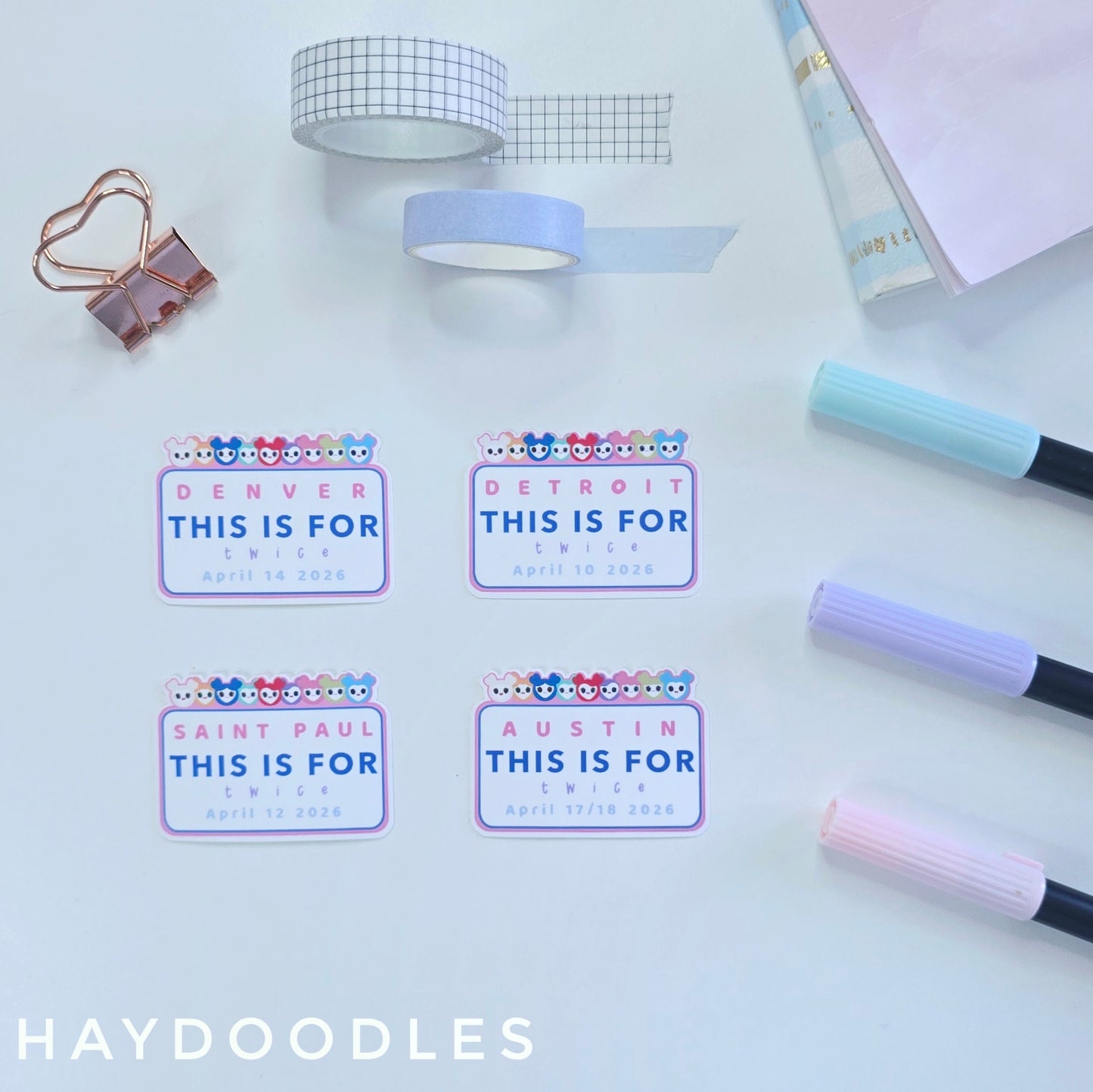 Twice:This Is For Tour Stickers