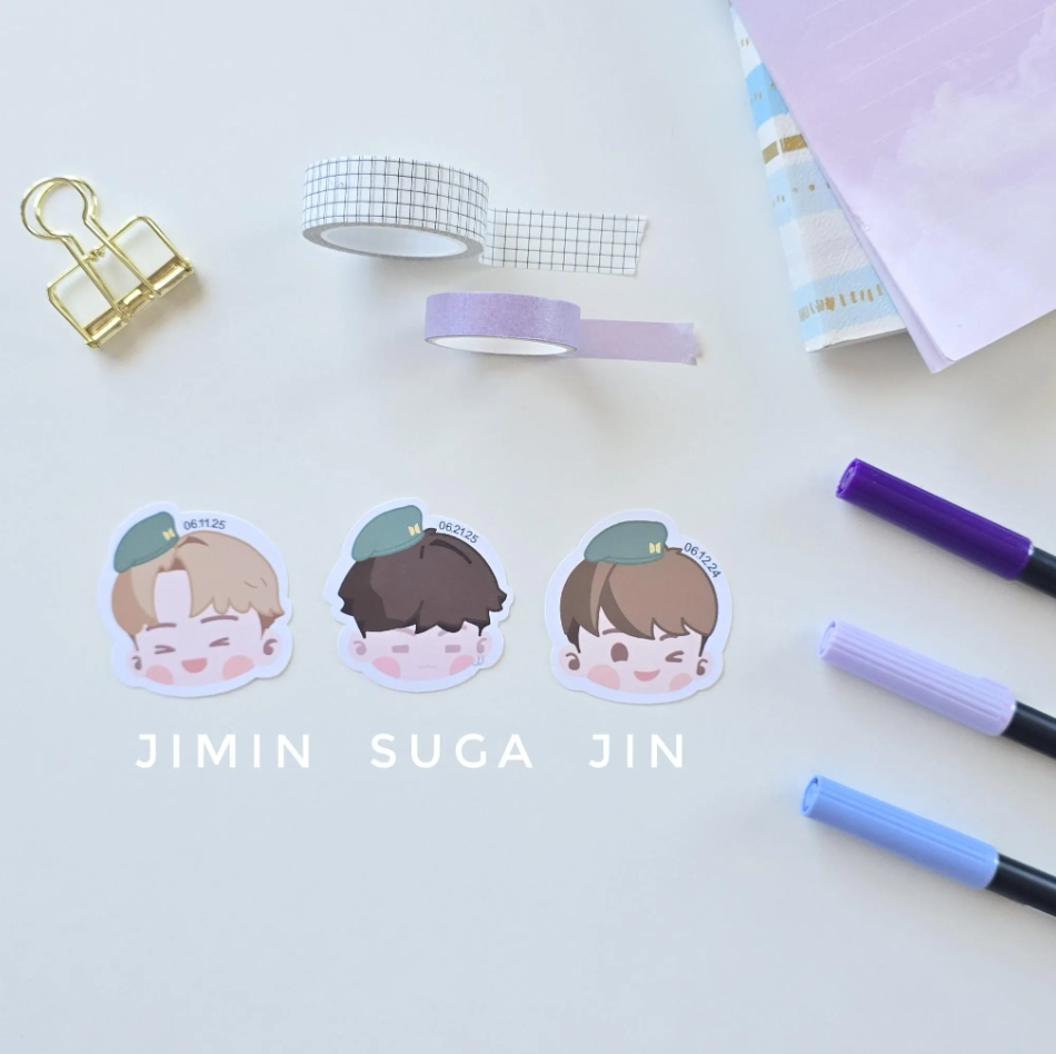 BTS Military Stickers
