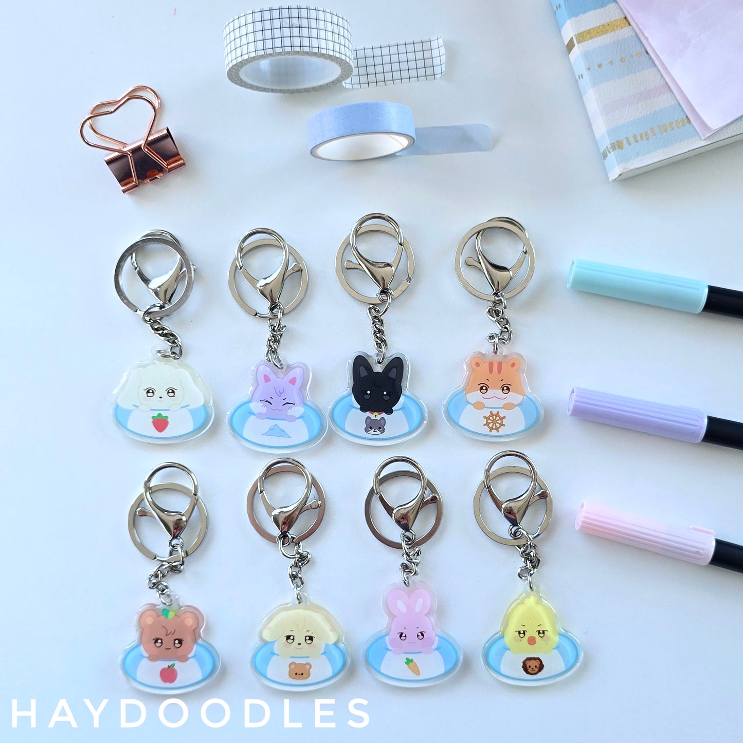 ATEEZ Floaty Keychains