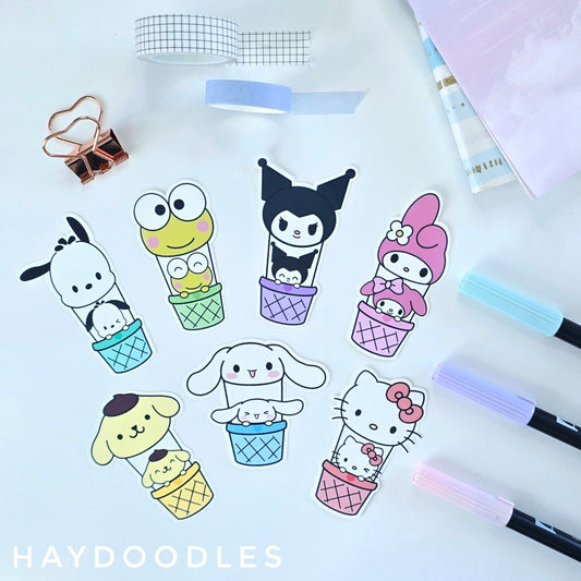 Sanrio Hot Air Balloon Stickers
