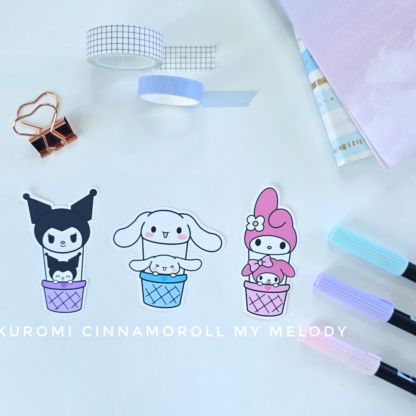 Sanrio Hot Air Balloon Stickers