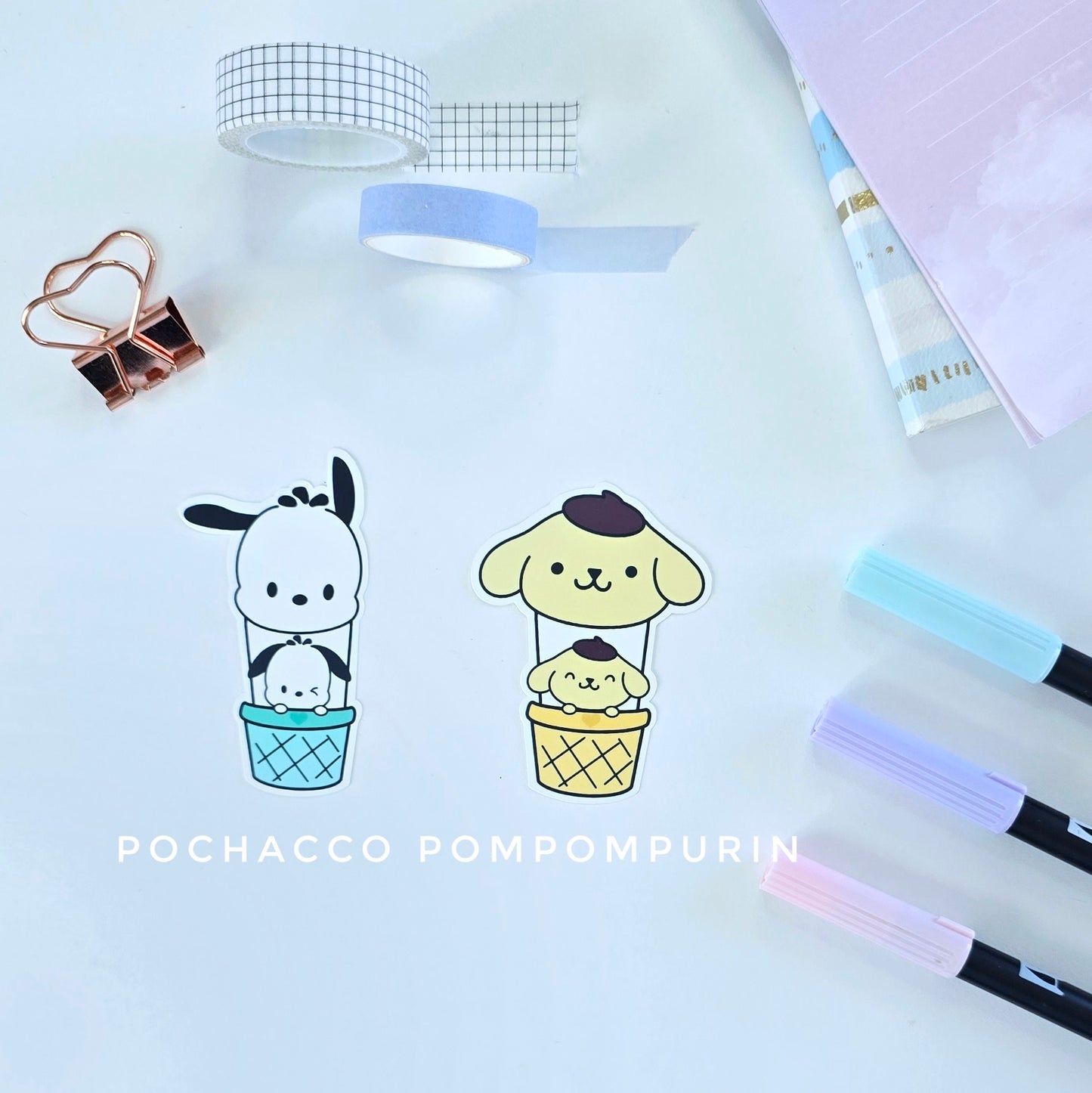Sanrio Hot Air Balloon Stickers