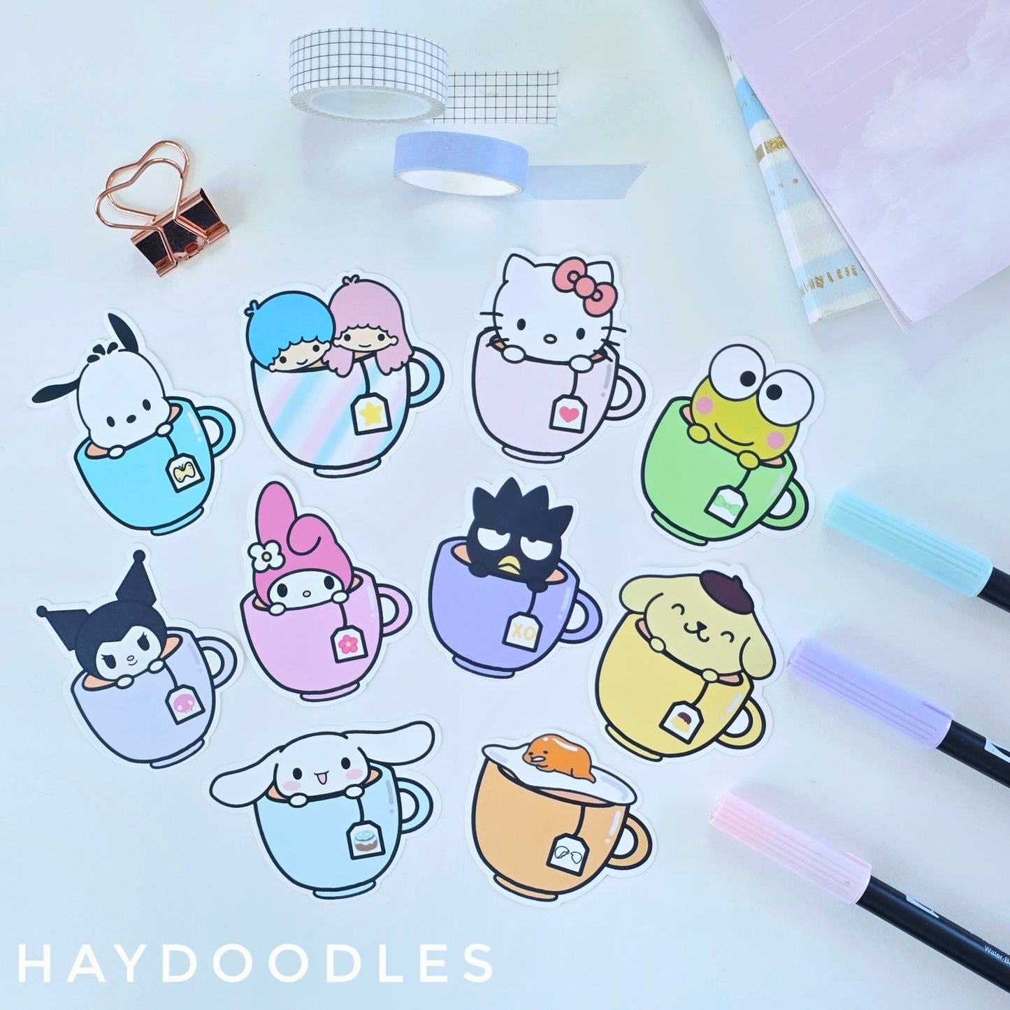 Sanrio Teacup Stickers