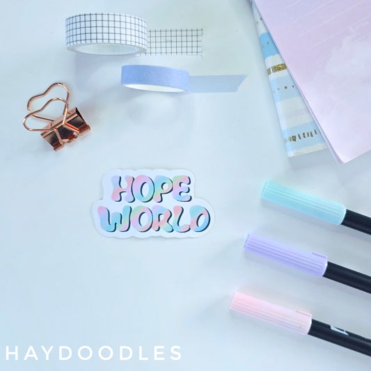 Hope World Sticker