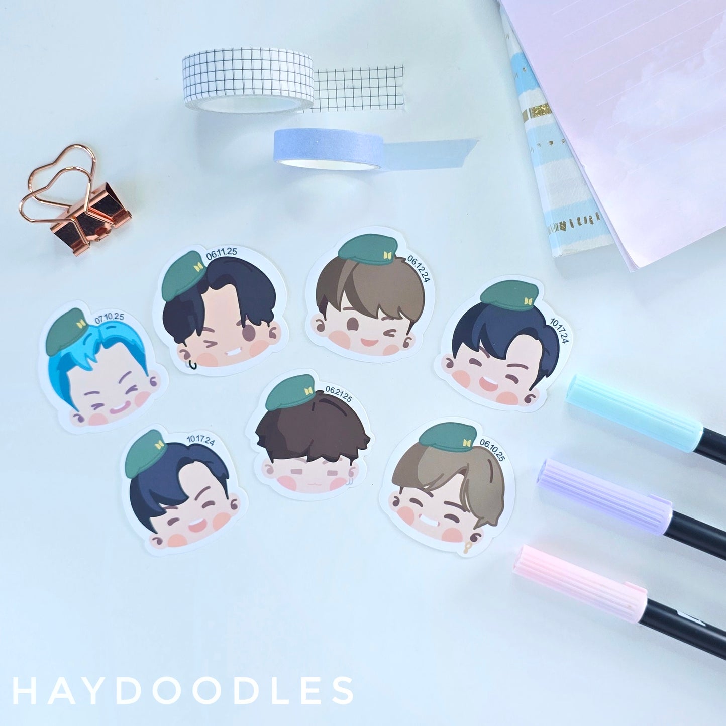 BTS Military Stickers
