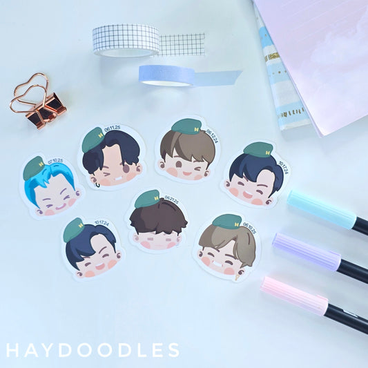 BTS Military Stickers