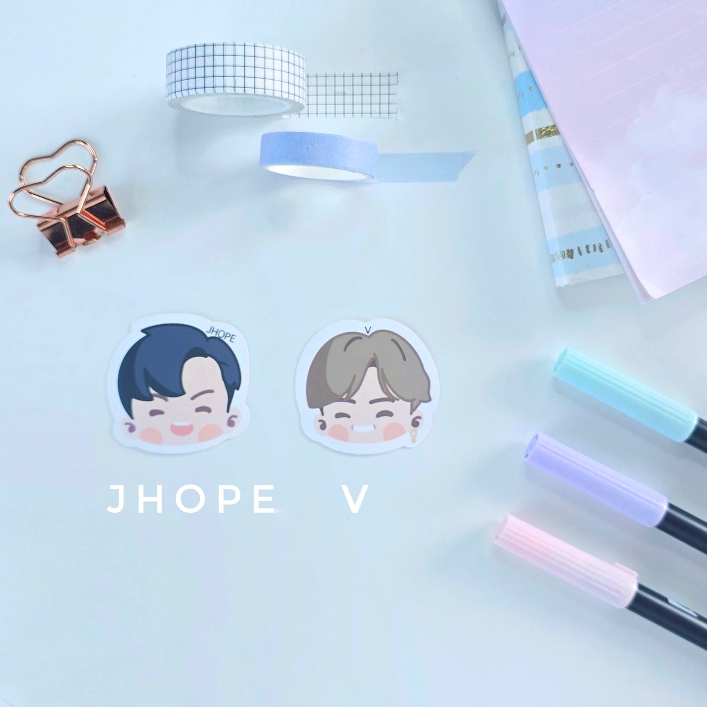 BTS Doodle Head Stickers