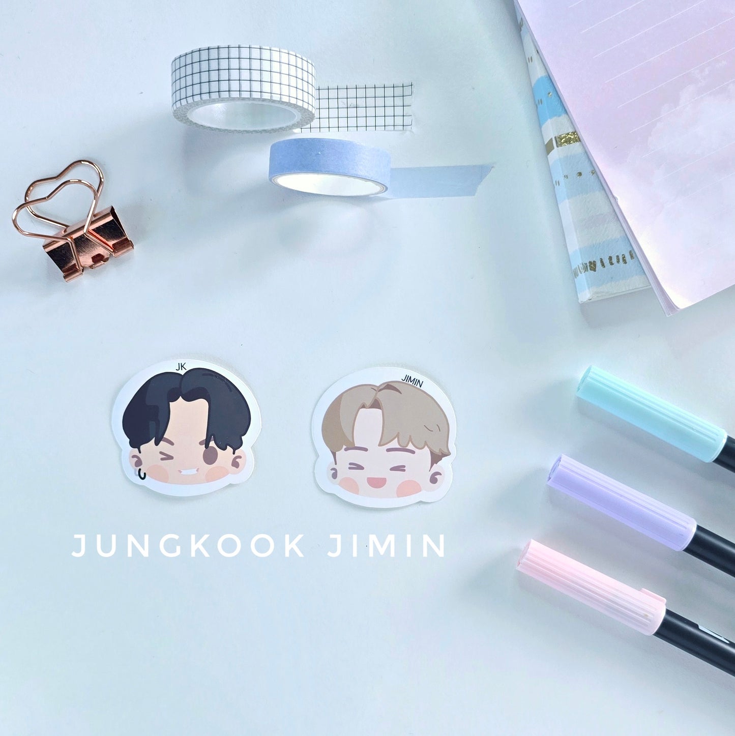 BTS Doodle Head Stickers