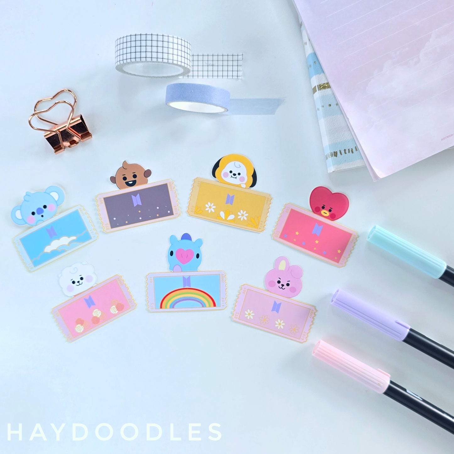 BT21 Ticket Stickers