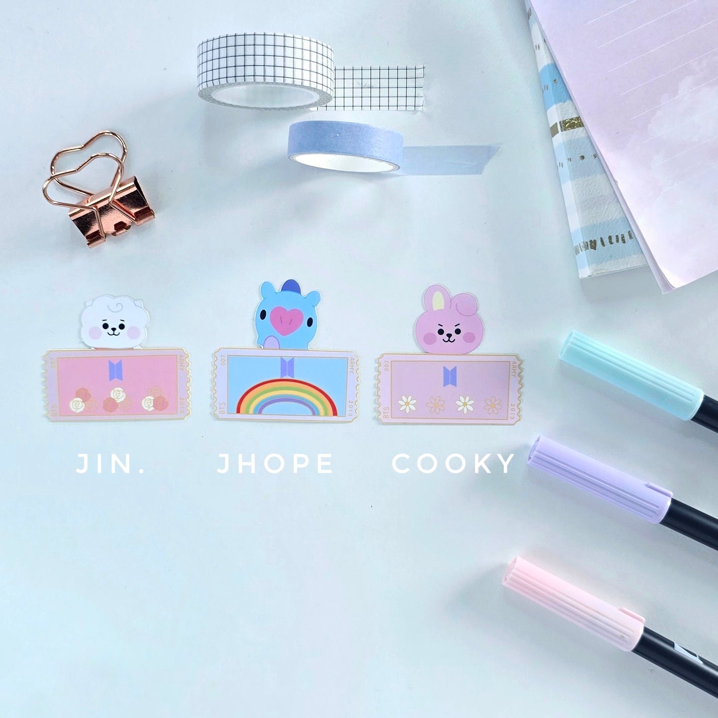 BT21 Ticket Stickers