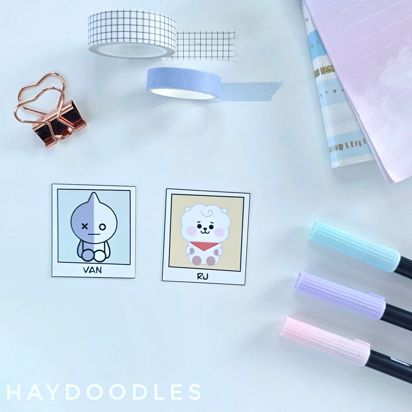 BT21 Polaroid Stickers