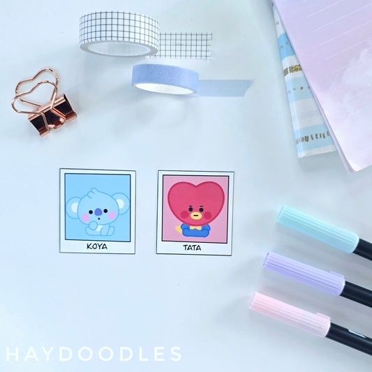 BT21 Polaroid Stickers
