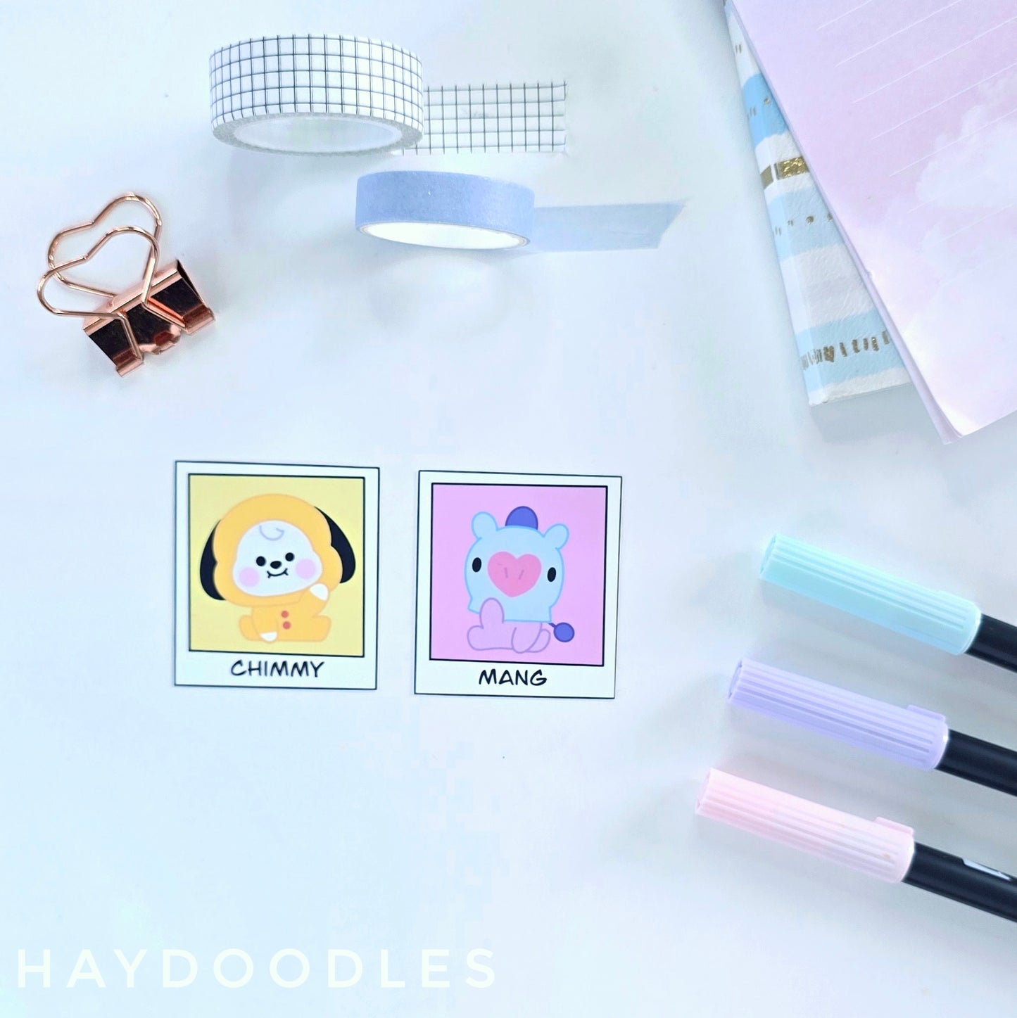 BT21 Polaroid Stickers