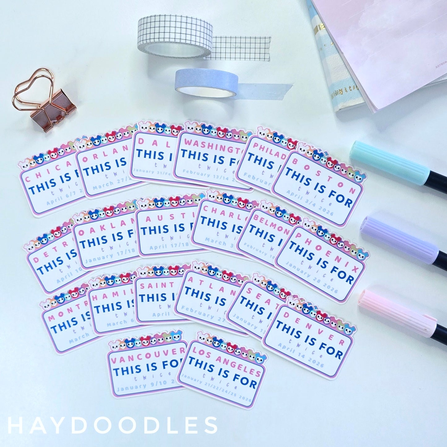 Twice:This Is For Tour Stickers
