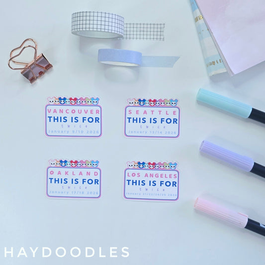 Twice:This Is For Tour Stickers