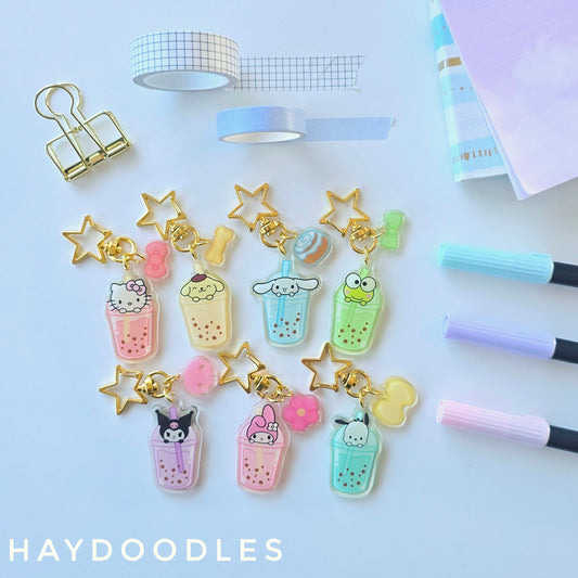 Sanrio Bubble Tea Keychain