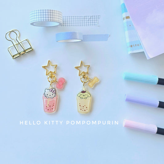 Sanrio Bubble Tea Keychain