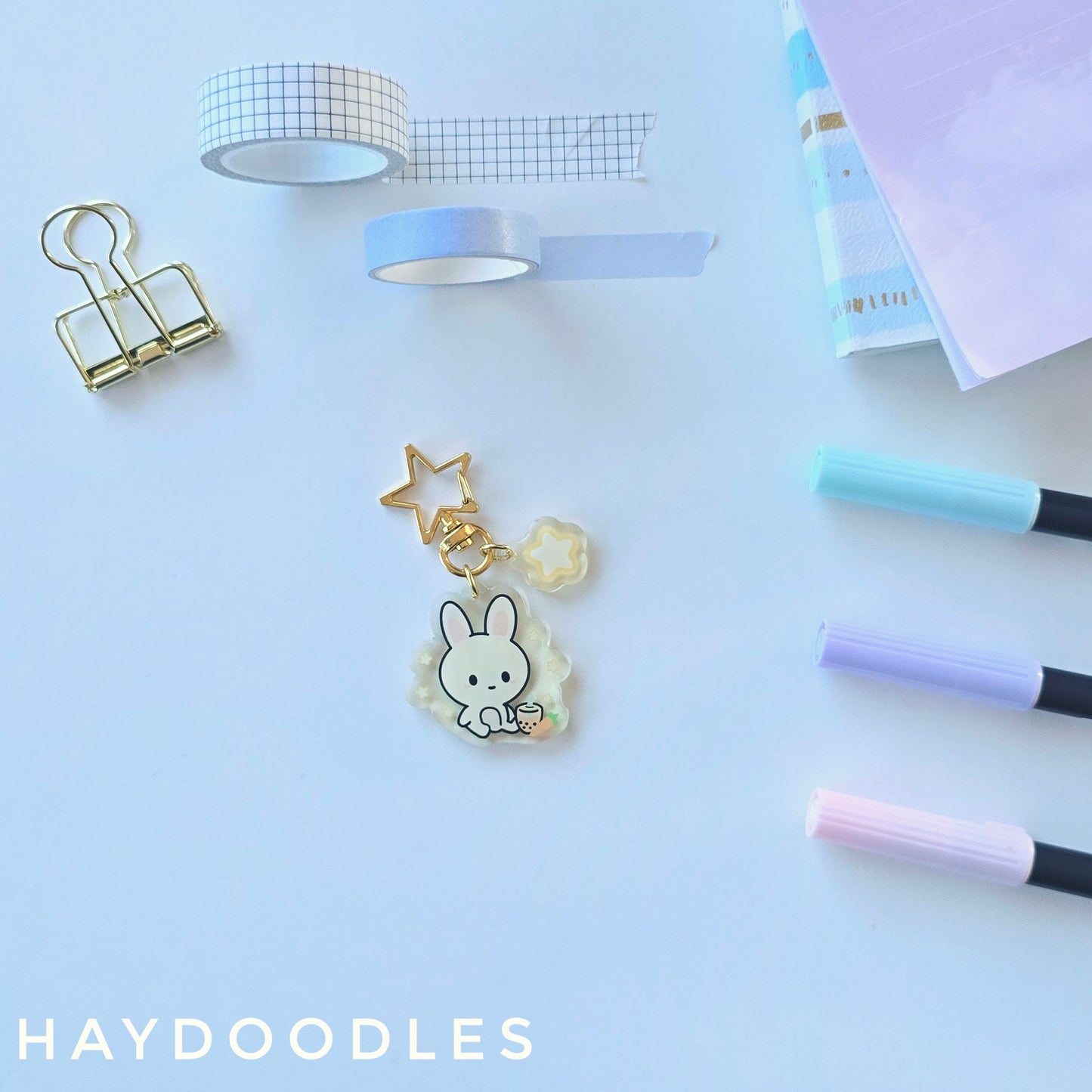 Bunny Boba Keychain