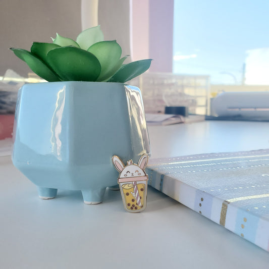 Bubble Tea Enamel Pin