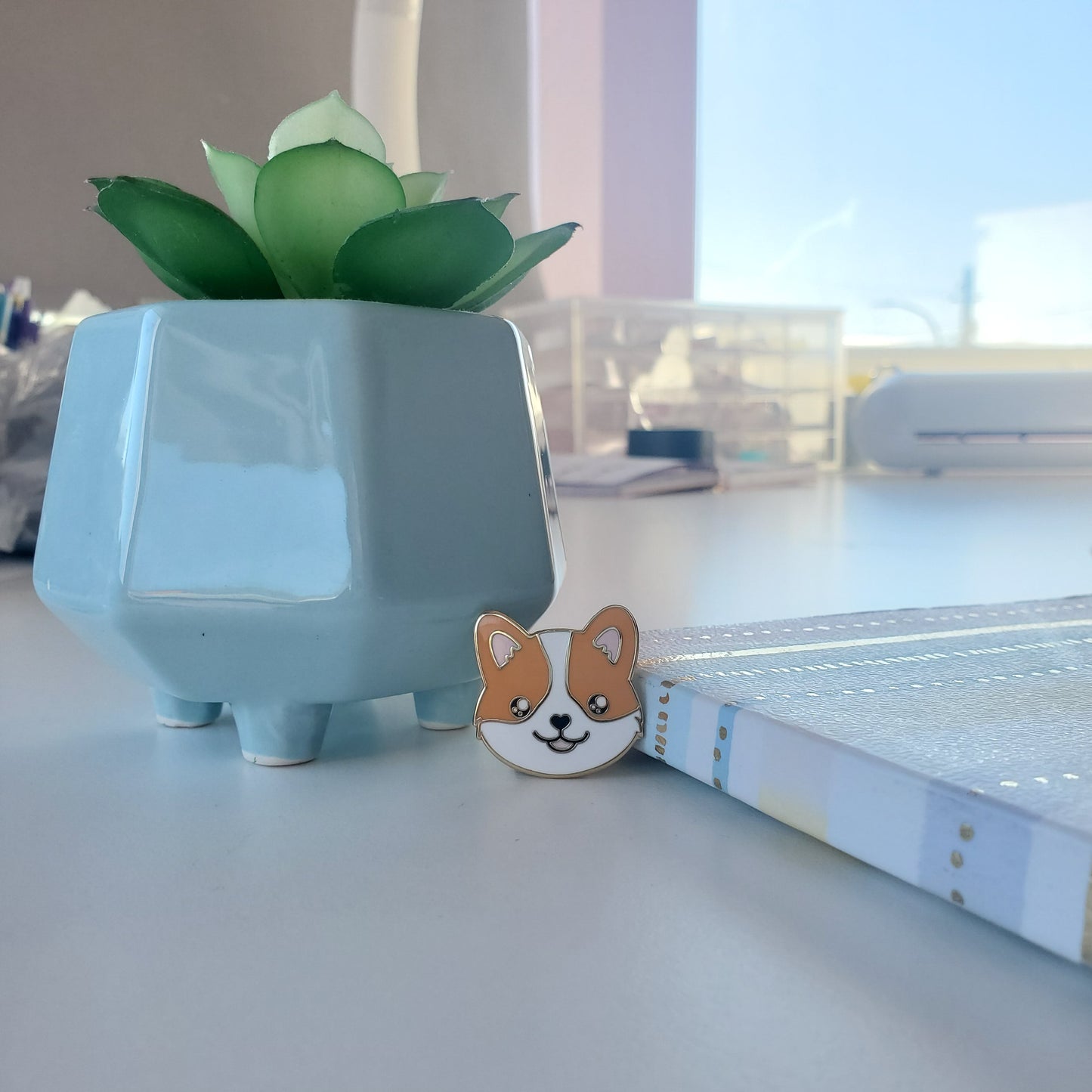 Corgi Enamel Pins