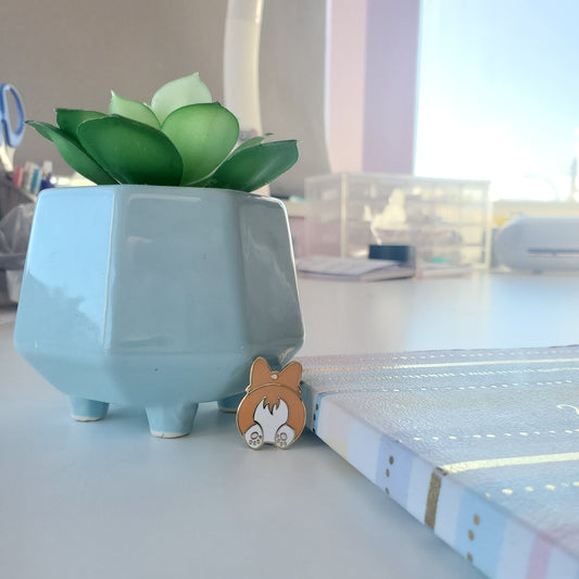 Corgi Enamel Pins