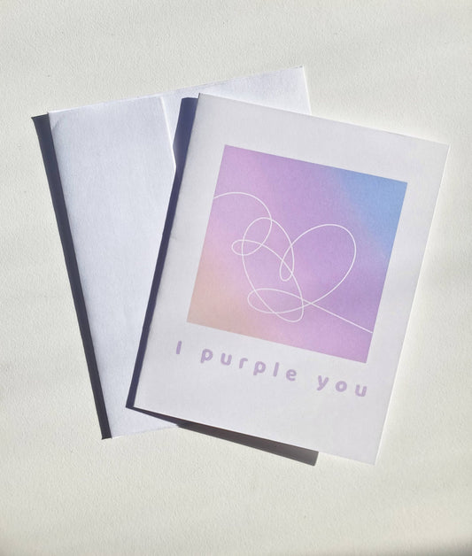 Borahae Greeting Card