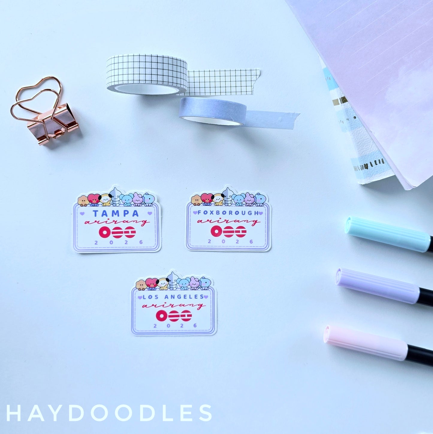 BTS:Arirang Tour Stickers